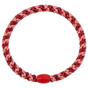 Bon Dep - Kknekki Hårelastik Slim, Coral Bordeaux Glitter